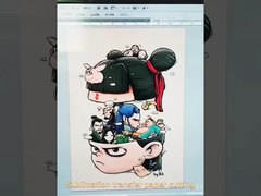 Matériau papier type A3/A4 Transfert thermique par jet d'encre clair/obscur pour la sublimation sur T-shirt